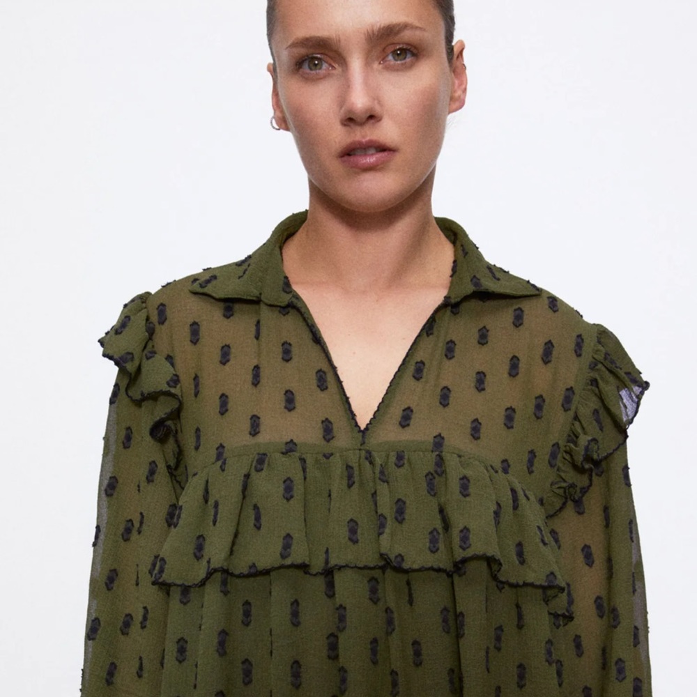 Dotted mesh dress